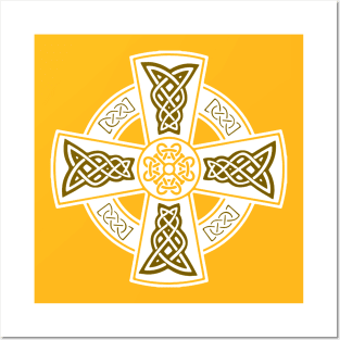 Celtic High Cross Decorative Knotwork 8 Posters and Art